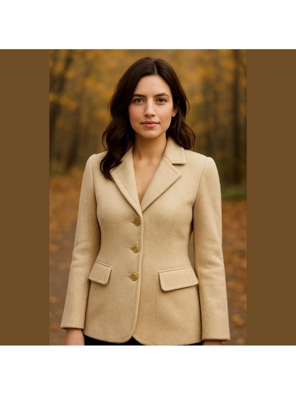 Escada Vintage New Wool Rabbit Angora Blend Jacket Size 34